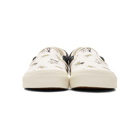 Vans White and Black Ralph Steadman Edition Bee OG Classic Slip-On Sneakers