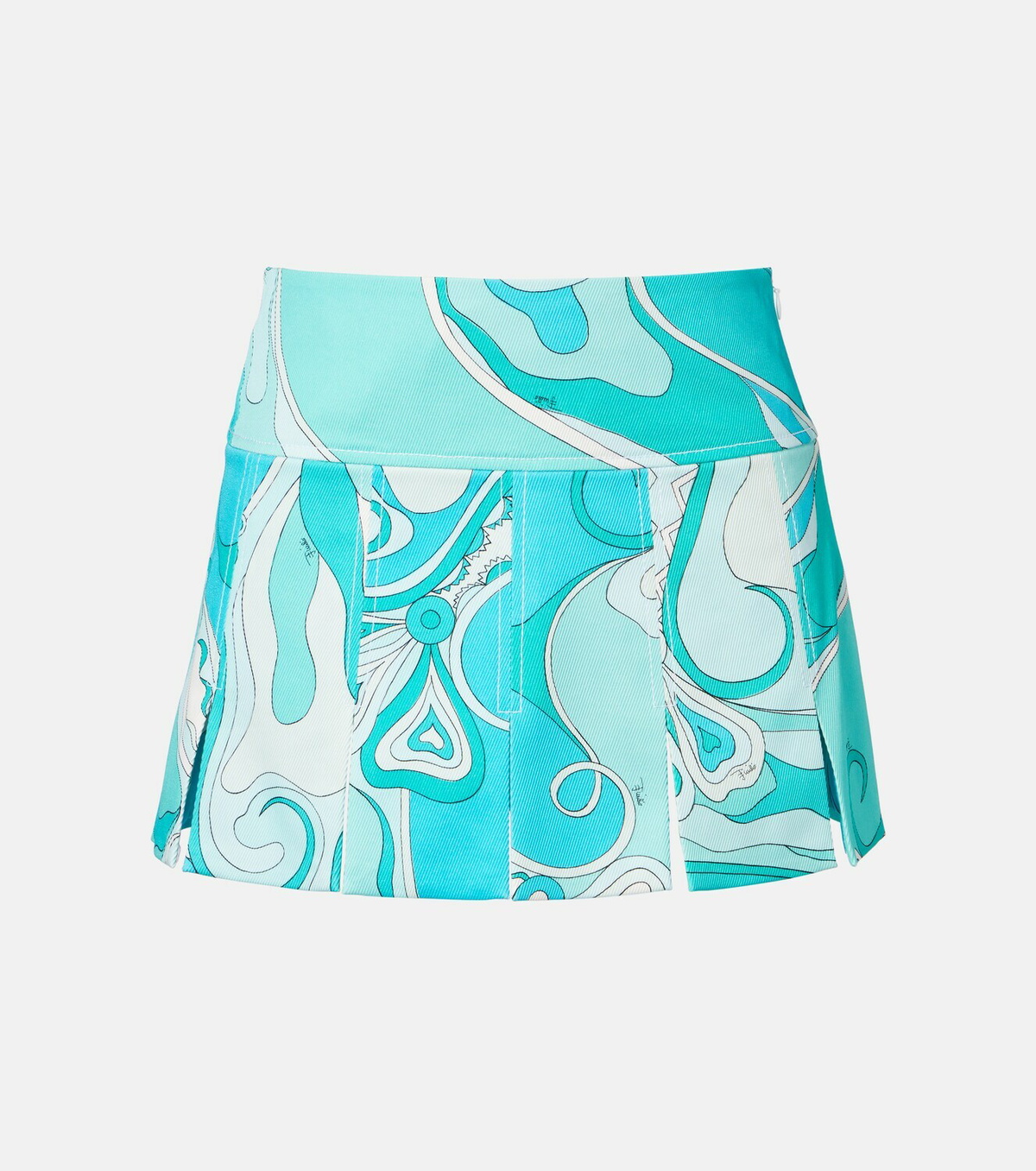 Pucci Orchidee cotton-blend gabardine miniskirt