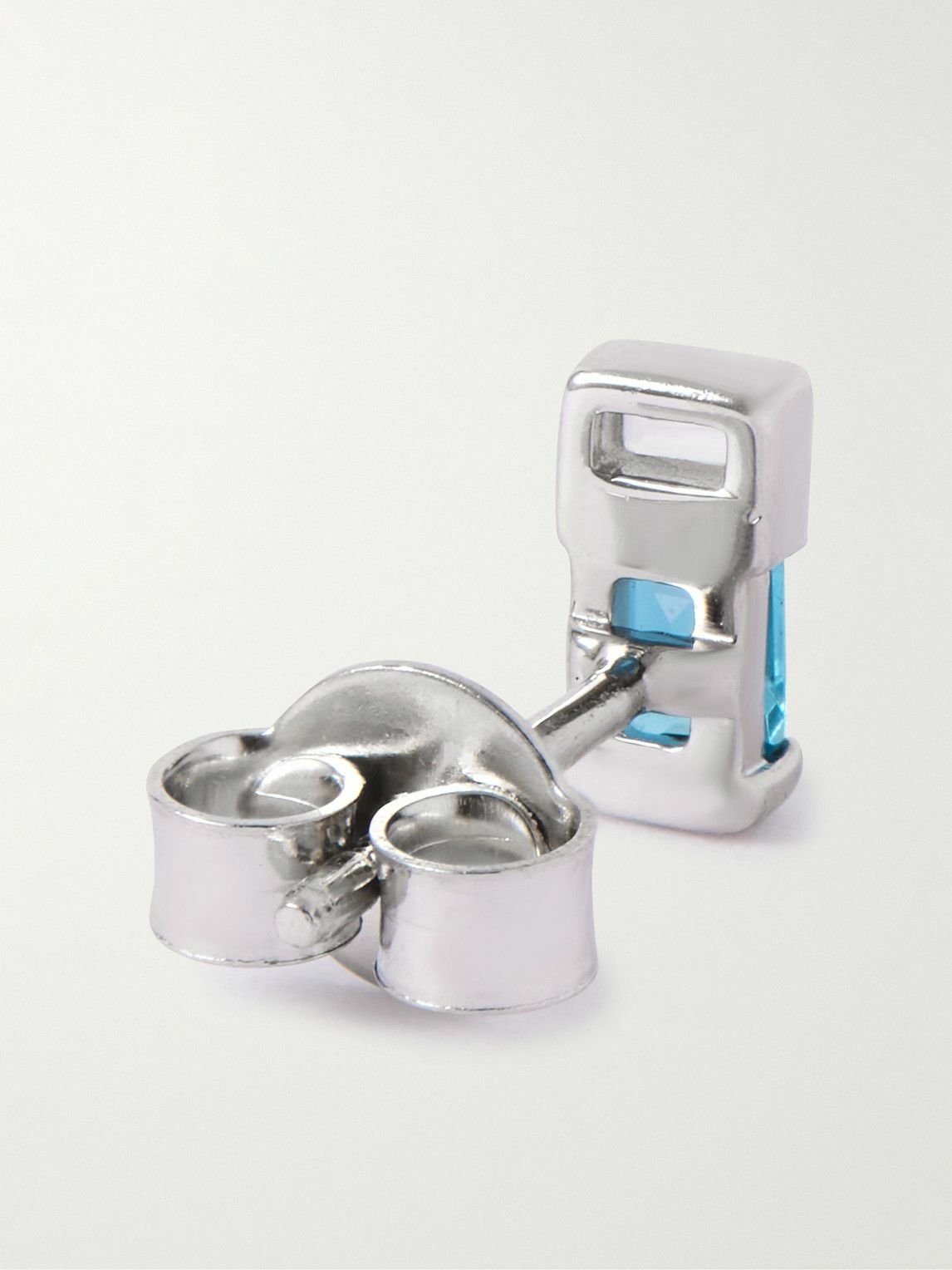 Miansai - Everett London Silver, Topaz and Sapphire Single Earring