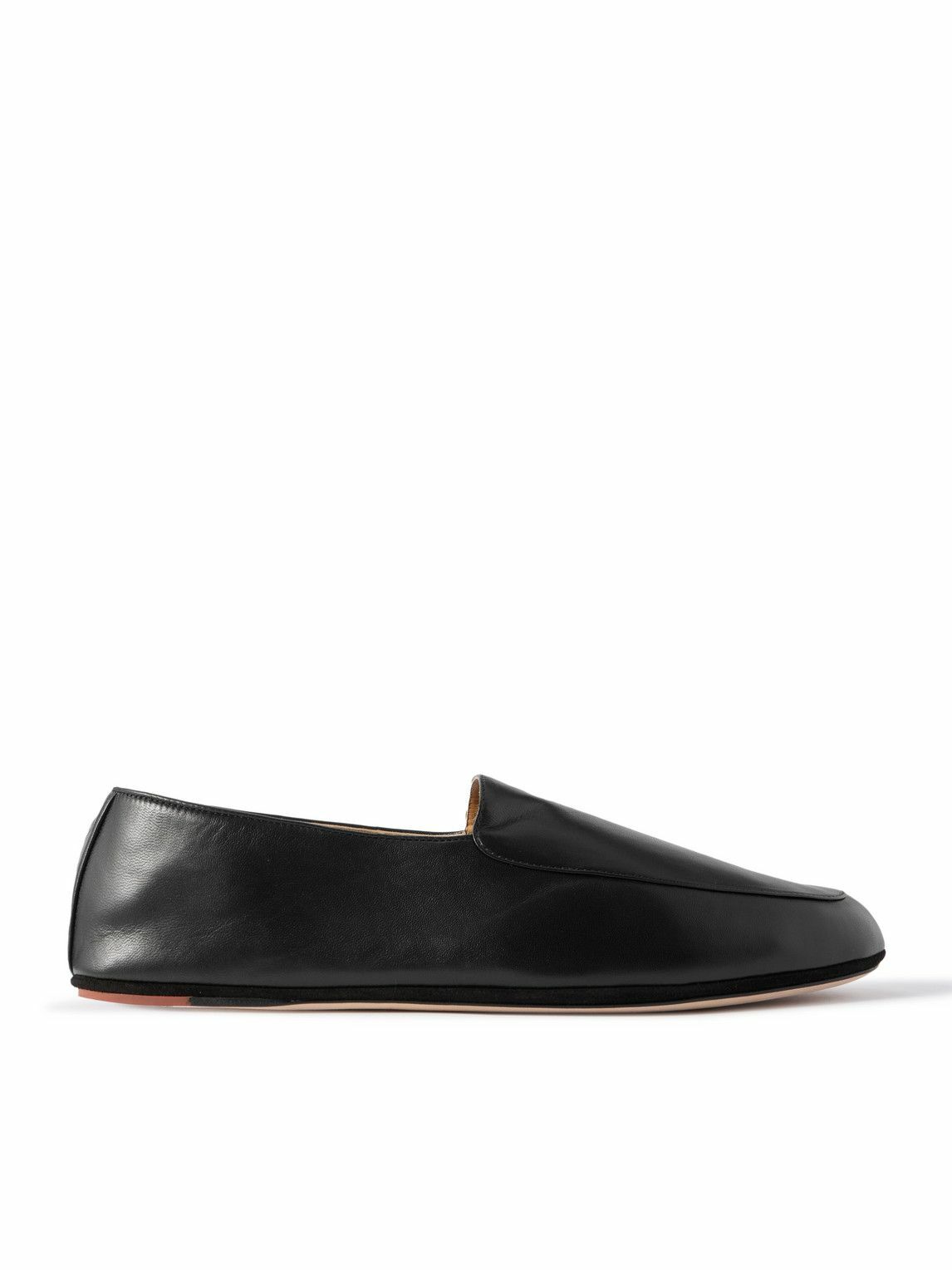 Loro Piana - Anton Walk Leather Loafers - Black