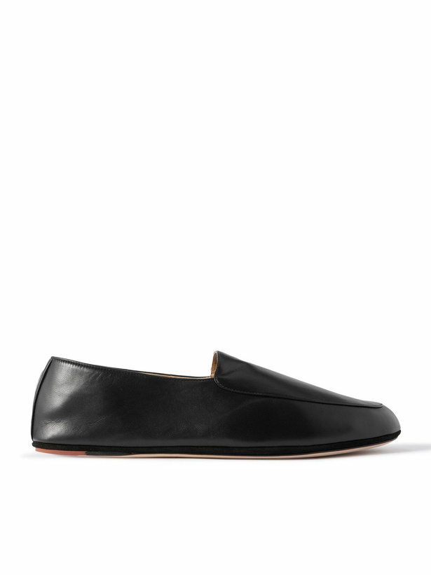 Photo: Loro Piana - Anton Walk Leather Loafers - Black