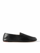 Loro Piana - Anton Walk Leather Loafers - Black