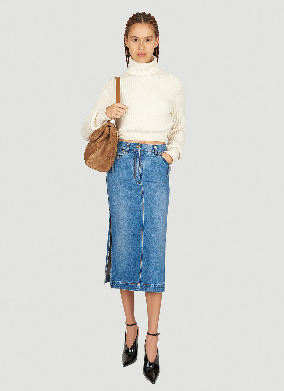 Dolce & Gabbana Denim Midi Skirt