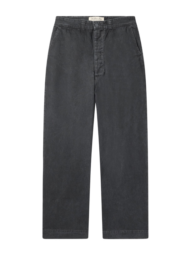 Photo: Remi Relief - Straight-Leg Cotton-Twill Trousers - Black