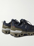 ON - Cloudwander Waterproof Rubber-Trimmed Mesh Running Sneakers - Blue