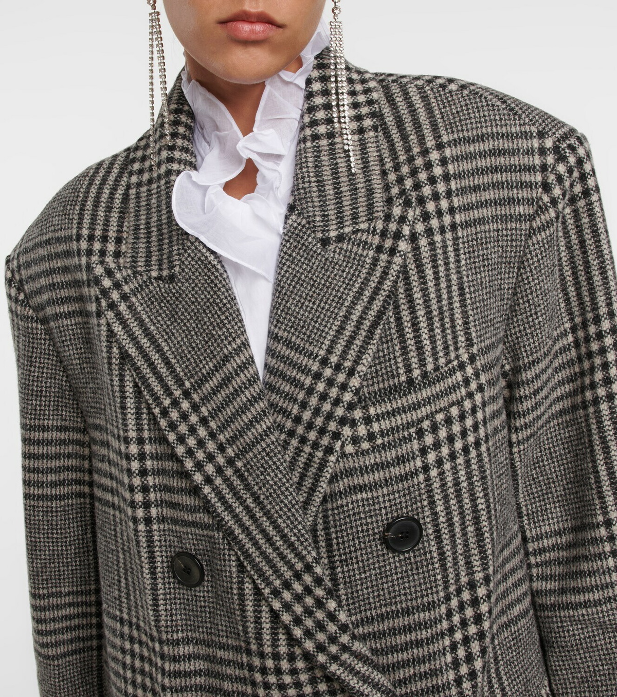 コート Isabel Marant Etoile Checked Lexana Double-Breasted Coat Marant Etoile Checked double-breasted wool coat Isabel