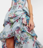 Zimmermann Matchmaker floral linen and silk midi dress