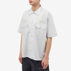 WTAPS Men's 03 WTVUA Short Sleeve Back Print Shirt in Grey