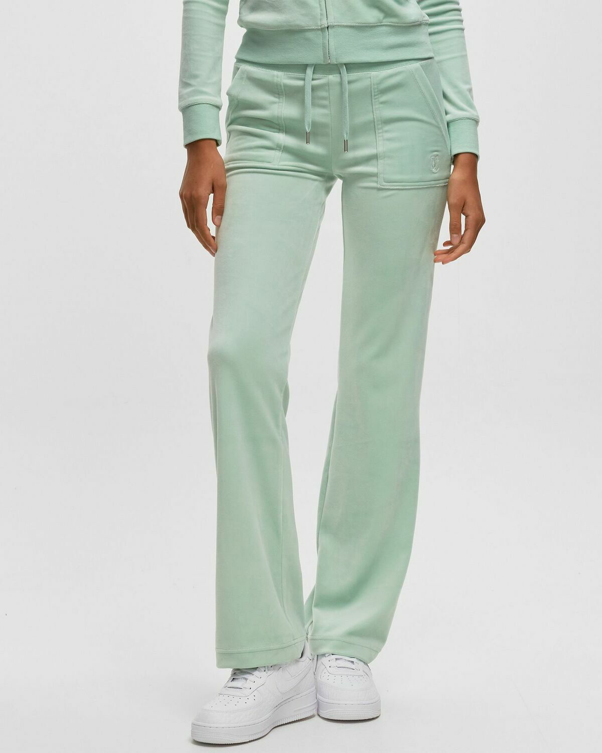 Juicy Couture Classic Velour Del Ray Pant Green Sweatpants Juicy Couture