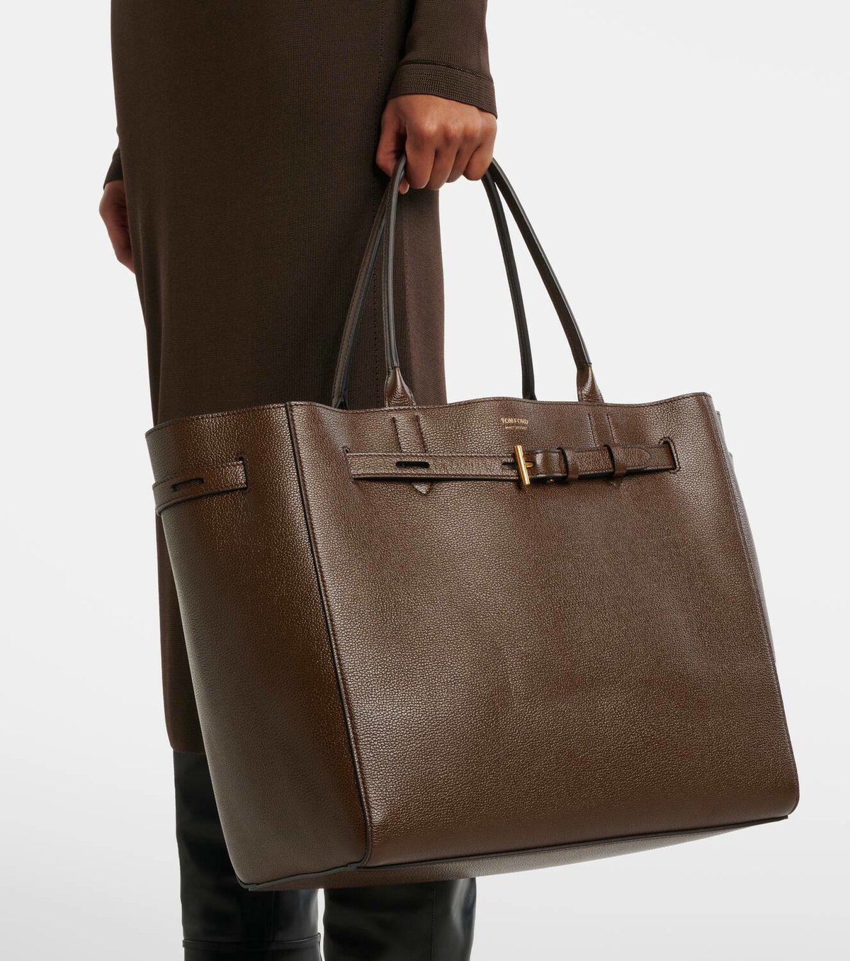 Tom Ford Audrey Large leather tote bag TOM FORD