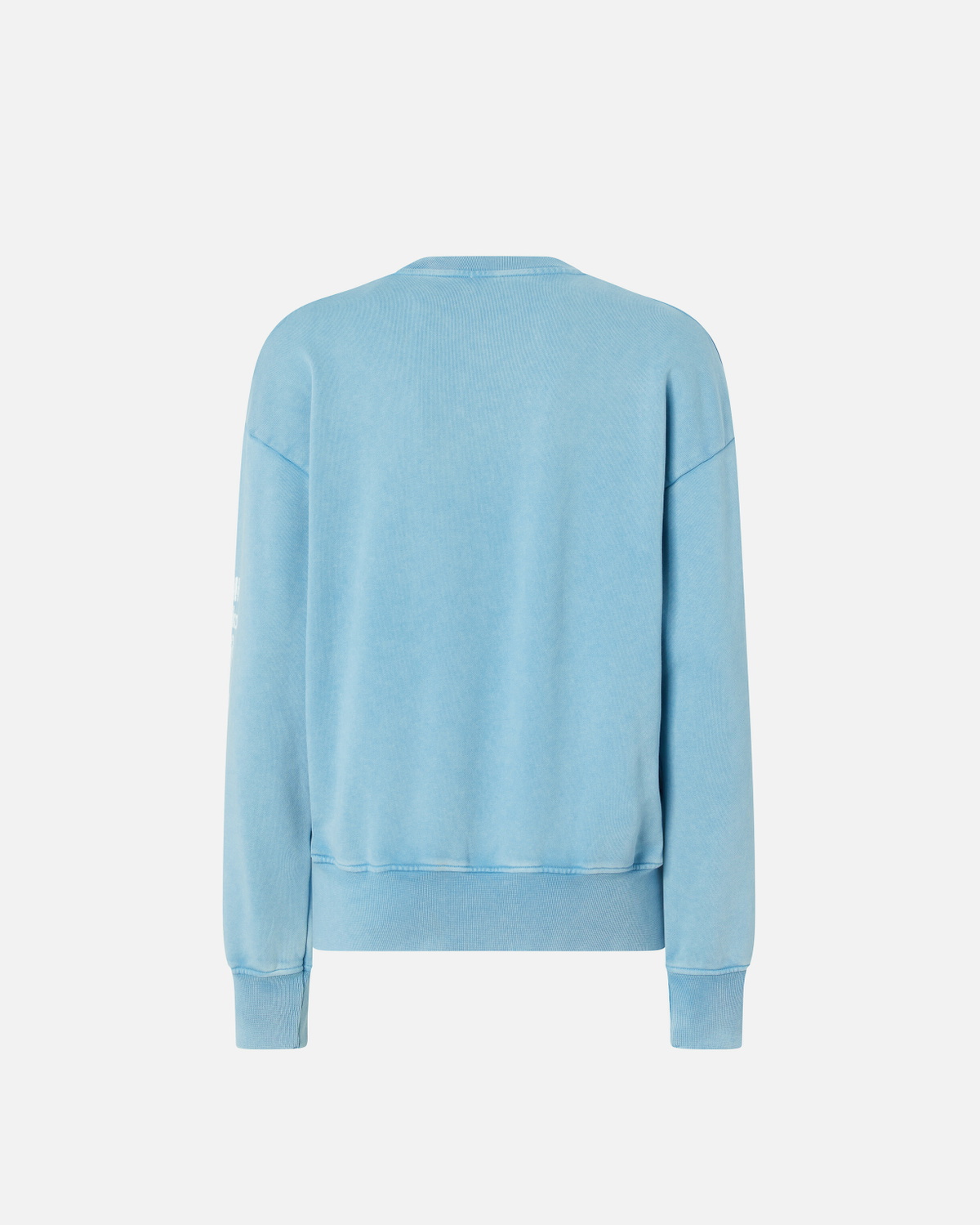 Pinko Cotton Sweatshirt With Logoed Sleeves Air Blue
