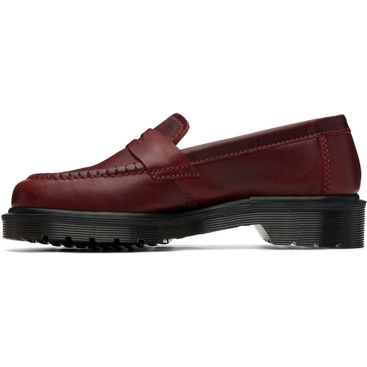 Dr. Martens Burgundy Delapre 'Made In England' Classic Loafers