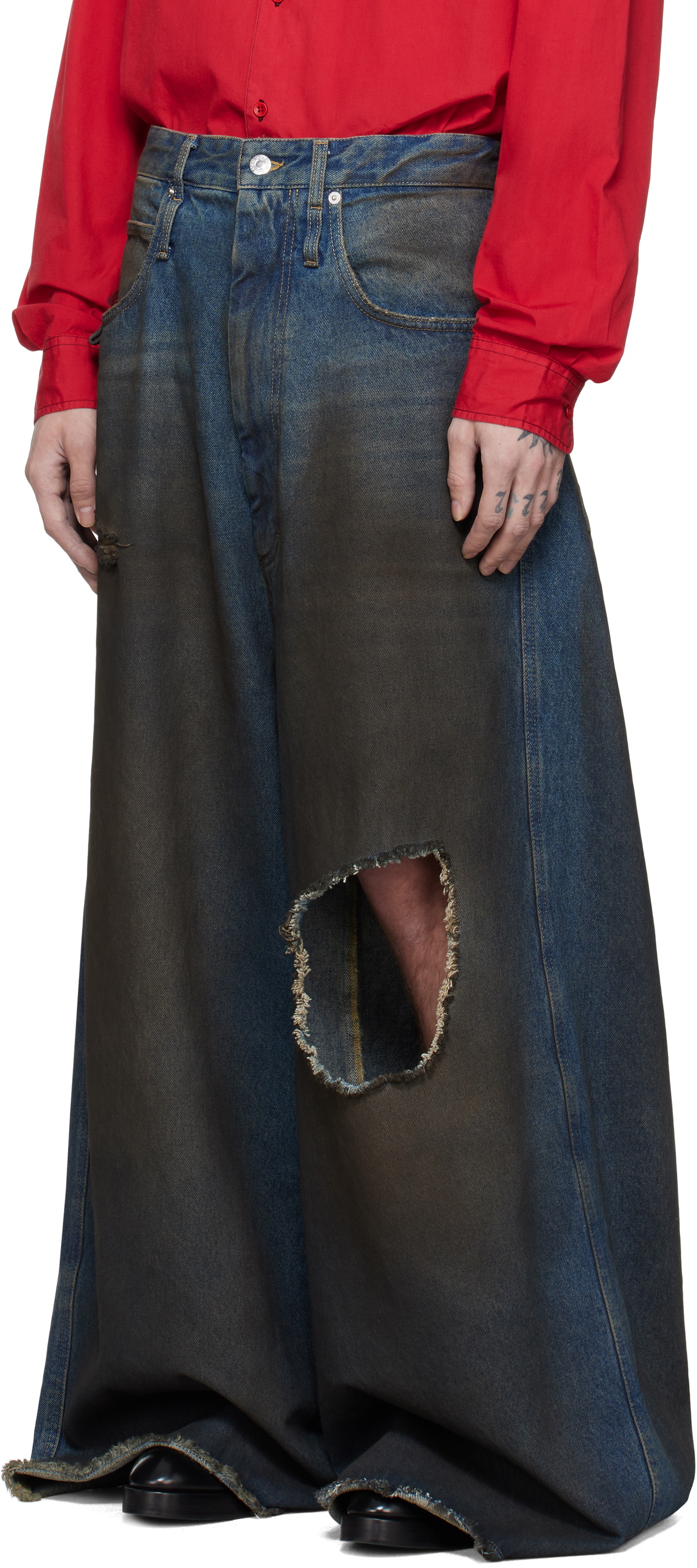 LU'U DAN Blue Dumpster Denim Jeans LU'U DAN