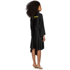 Ambush Black Waves Patchwork Drape Dress