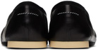 MM6 Maison Margiela Black Square Toe Ballerina Flats