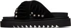 Toga Virilis Black Suede Sandals