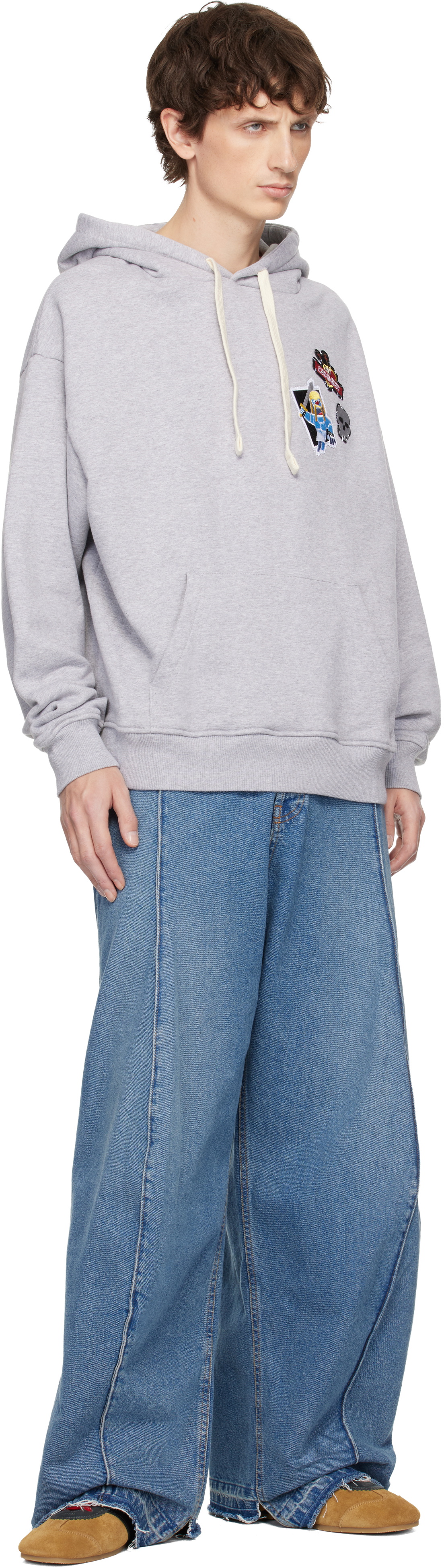 Charles Jeffrey LOVERBOY Gray Clash of Clans Edition Barbarian Patch Hoodie