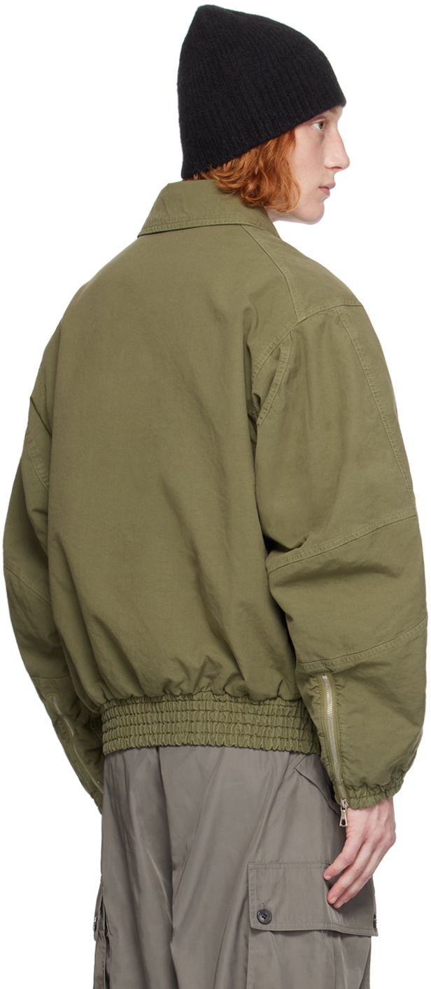 【DRIES VAN NOTEN】SS25 ボクシー ジャケット Khaki 送料関税込 Dries Van Noten Overdyed Cargo Jacket | Liberty