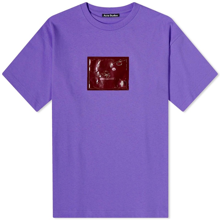 Photo: Acne Studios Exford Inflate T-Shirt in Iris Purple