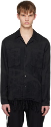 VEIN Black Button Up Shirt
