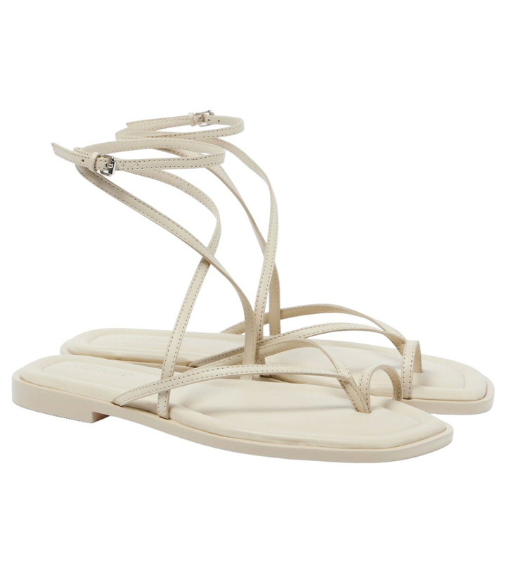 Photo: A.Emery Davis leather thong sandals