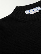 Off-White - Logo-Intarsia Colour-Block Wool Sweater - Black