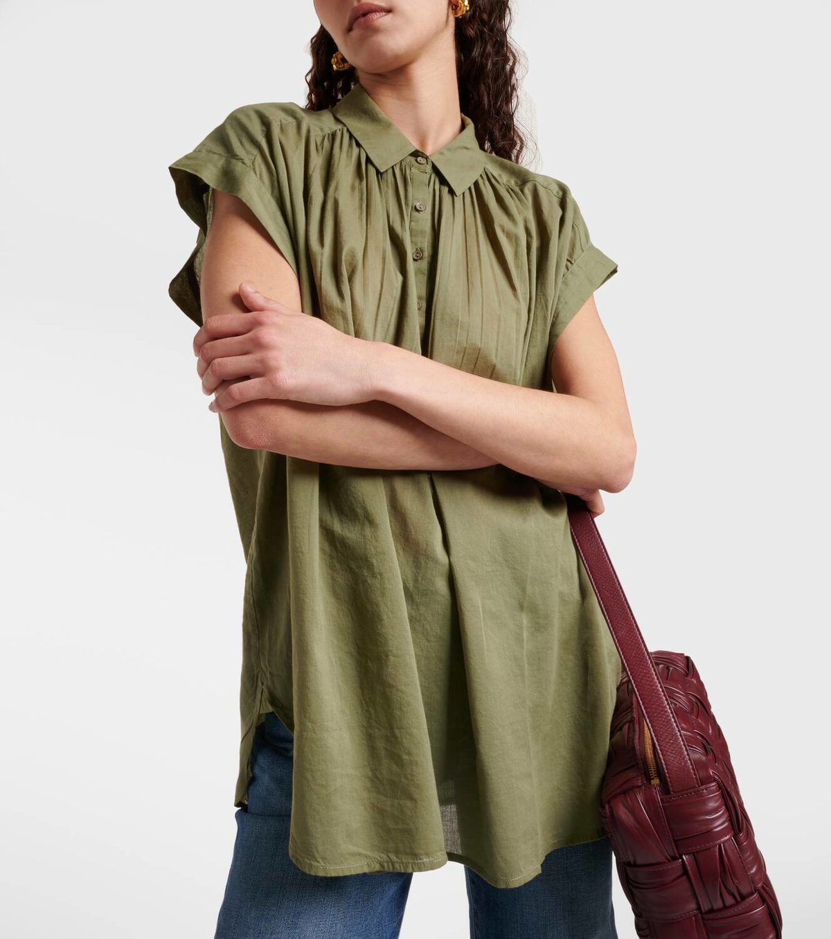 Nili Lotan Normandy cotton blouse
