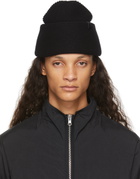Nobis Black Mira Purl Knit Beanie
