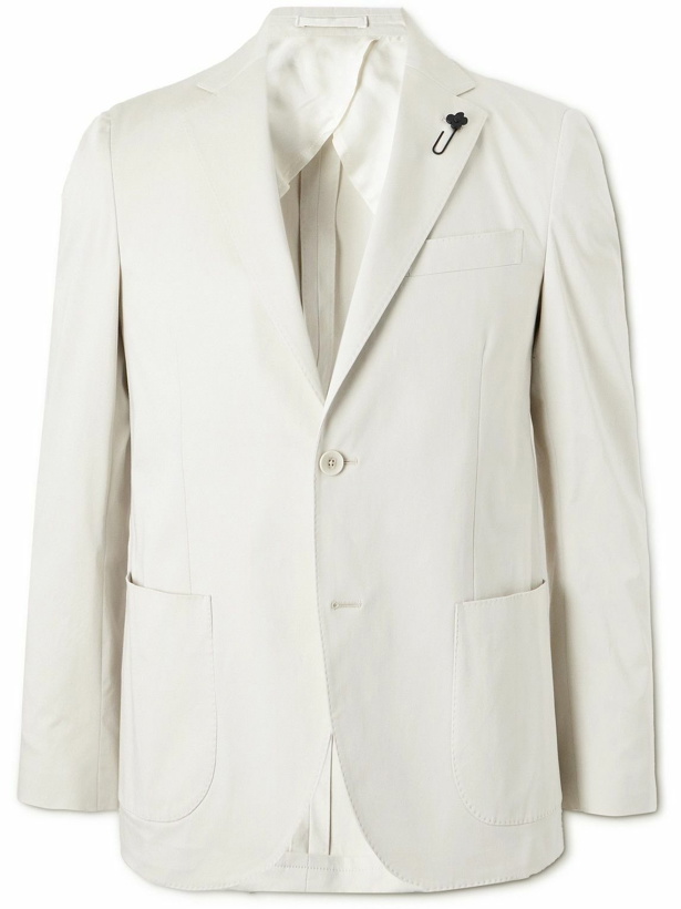Photo: Lardini - Stretch-Cotton Suit Jacket - White