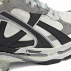 Balenciaga Men's Runner Sneakers in Grey/White/Black