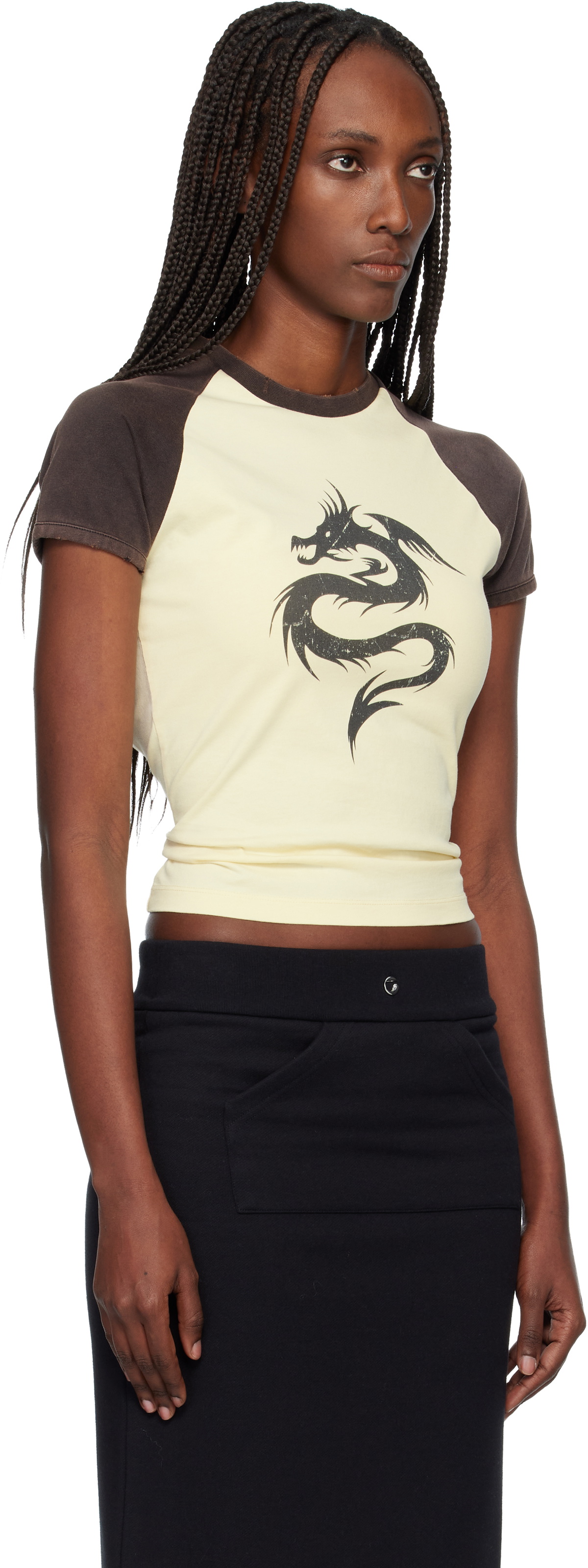 Coperni Yellow & Black Dragon Baby T-shirt