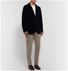 Dunhill - Navy Slim-Fit Stretch Cotton and Cashmere-Blend Chinos - Neutrals