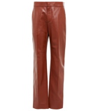 Chloe - High-rise leather pants