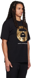 AAPE by A Bathing Ape Black Moonface Patterned T-Shirt