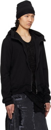 Julius Black Seamed Hoodie