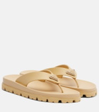 Prada Logo thong sandals