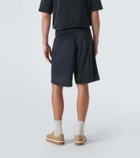 Loro Piana Murano cotton and silk velour Bermuda shorts