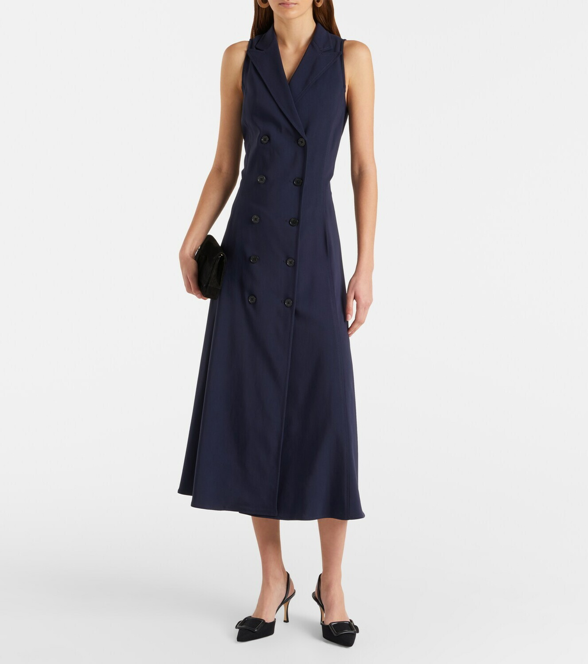 Ralph Lauren Collection Alecia cotton-blend midi dress