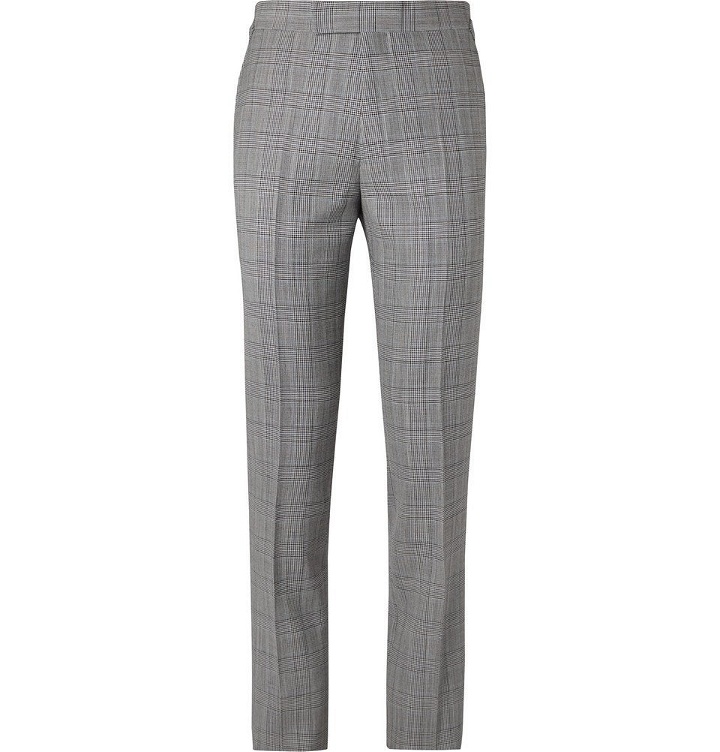Photo: Kingsman - Slim-Fit Houndstooth Wool-Blend Suit Trousers - Gray