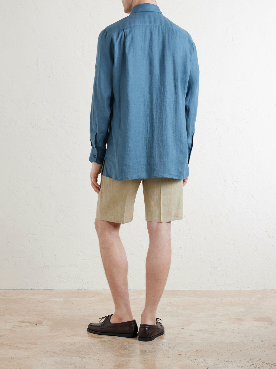 Kiton - Linen Shirt - Blue
