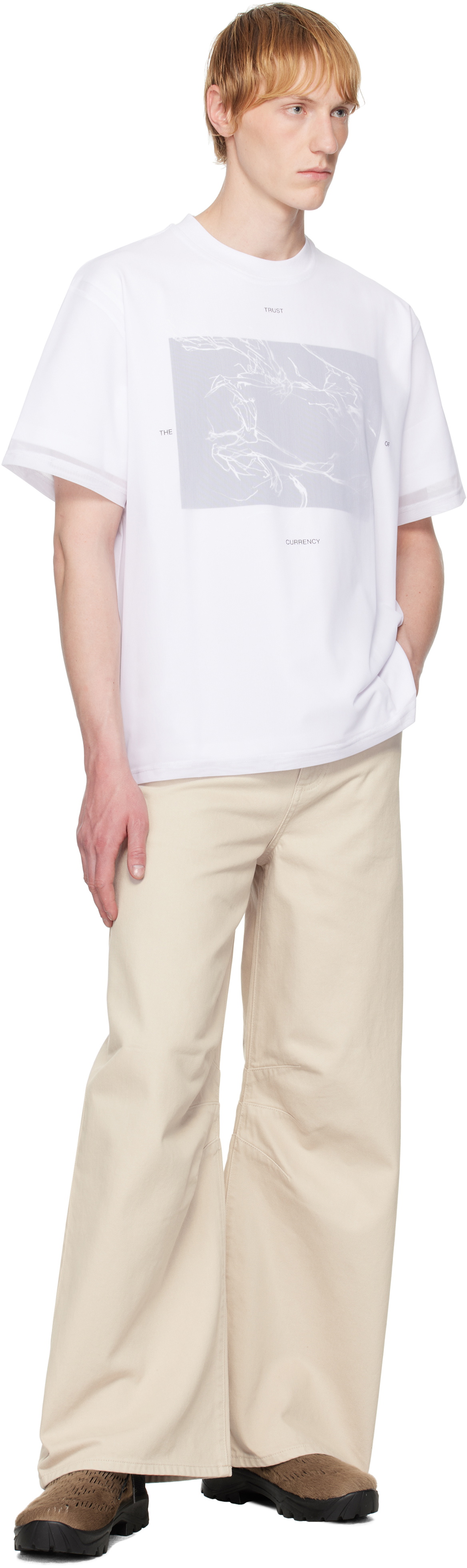 HELIOT EMIL Beige Loam Denim Jeans