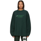 Vetements Green Inside-Out Graphic Long Sleeve T-Shirt