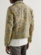 Maison Margiela - Slim-Fit Floral-Jacquard Cotton-Blend Twill Jacket - Green