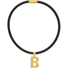 Balenciaga Black Elastic Necklace