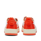 Autry Men's 01 Low Contrast Sneakers in White/Orange