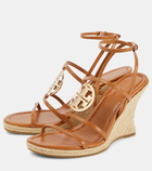 Tory Burch Capri Miller leather espadrille wedges