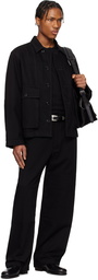 LEMAIRE Black Boxy Denim Jacket