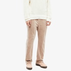 Needles Men's Velour Narrow Track Pant in Old Rose