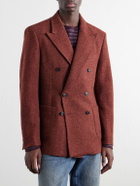 Portuguese Flannel - Double-Breasted Wool-Tweed Blazer - Red