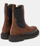 Brunello Cucinelli Monili suede Chelsea boots
